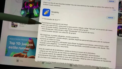 MAIS UMA ATUALIZAÇÃO!! Notability 10.4 (adesivos personalizados e nova galeria).