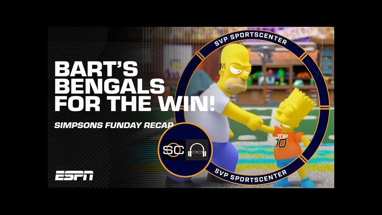 D'OH! 🤦‍♂️ Bart's Bengals DEFEAT Homer's Cowboys! 🏆 Simpsons Funday Football recap | SC with SVP