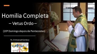 CATOLICUT - HOMILIA COMPLETA (20.º Domingo depois de Pentecostes)