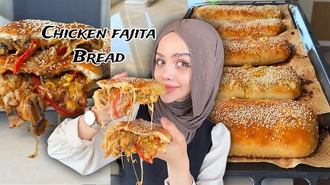 Chicken fajita bread 🥖