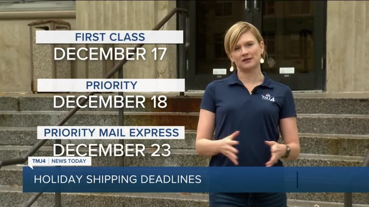 Holiday shipping deadlines to mark down on your calendar