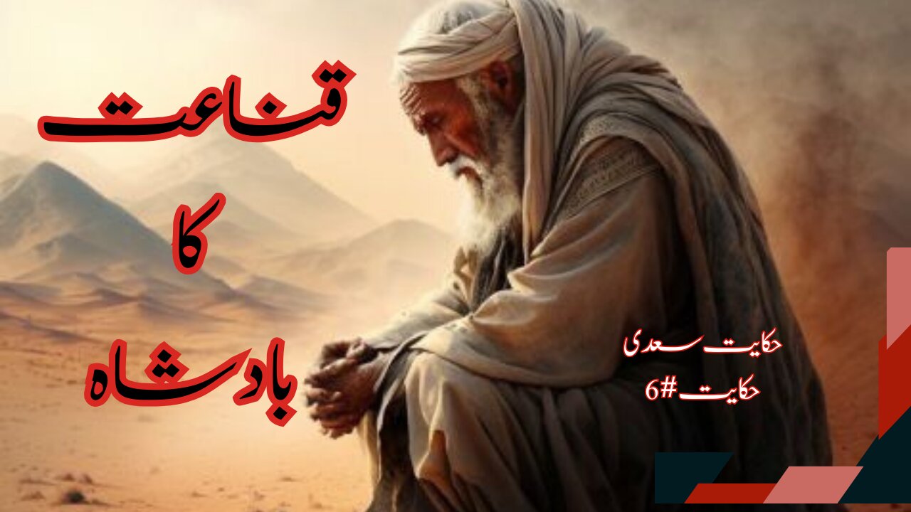 Hakayat e Saadi |Sheikh Saadi Qoutes |The King Of Contentment| قناعت کا بادشاہ|An Instructive story