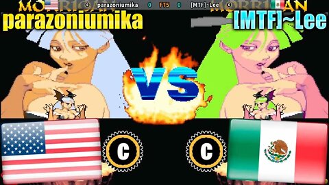 Vampire Hunter: Darkstalkers Revenge (parazoniumika Vs. [MTF]~Lee) [U.S.A. Vs. Mexico]