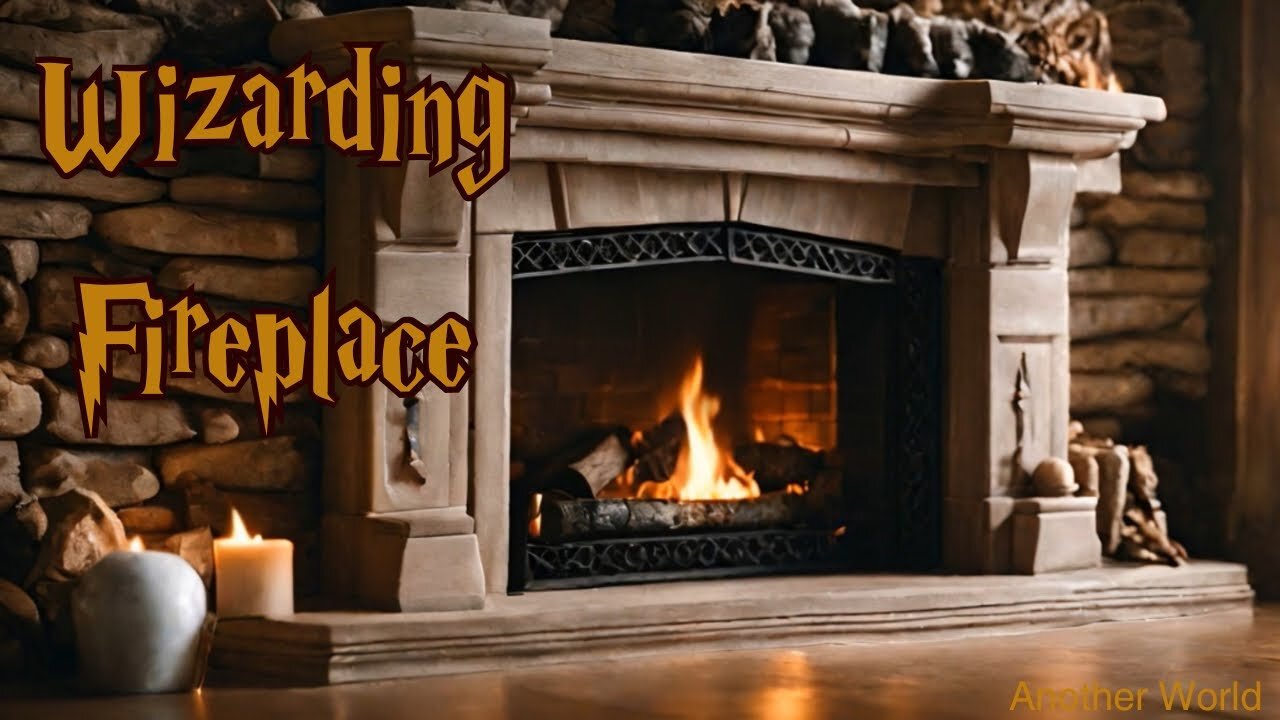 Wizarding World Fireplace | Hogwarts & Harry Potter inspired cozy fireplace for witches and wizards