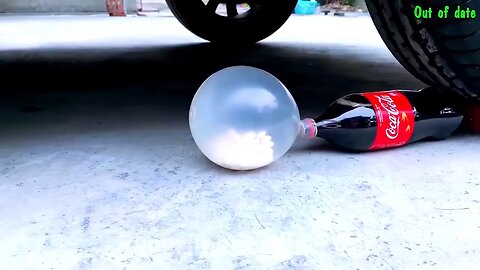 Funny video crushing things by car