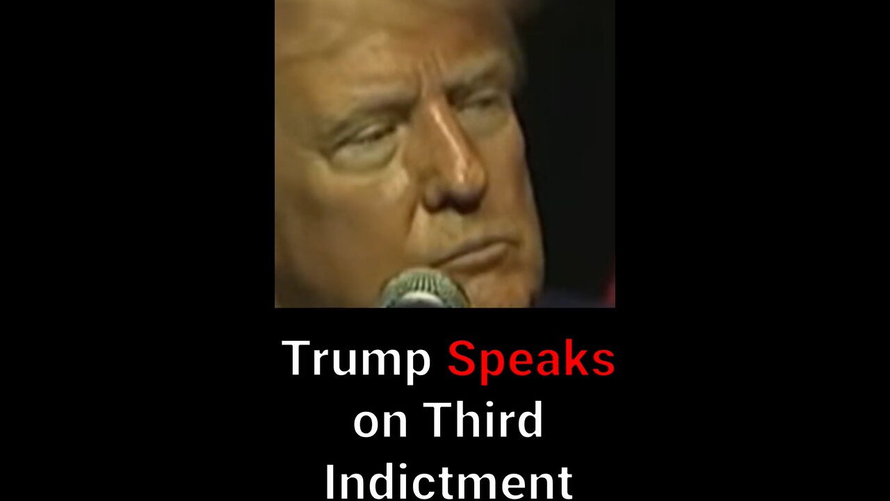 Trump Speaks on Third Indictment For The First Time!