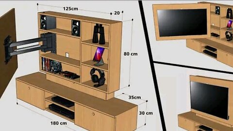 HOW TO MAKE A MURPHY BED WITH FOLDING TABLE STEP BY STEP