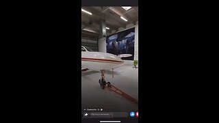 Chem trail equipped plane
