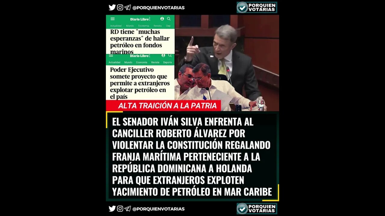 ⚡️EL SENADOR IVÁN SILVA ENFRENTA AL CANCILLER ROBERTO ÁLVAREZ POR VIOLENTAR LA CONSTITUCIÓN