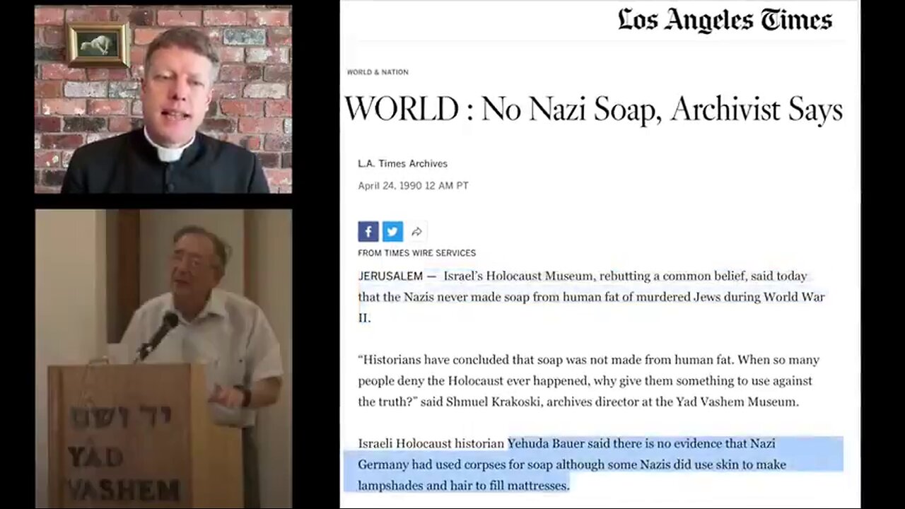 Catholic Priest Speaks out about the Holocaust