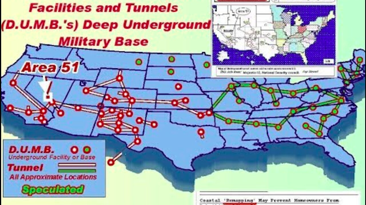 A LIST OF UNDERGROUND BASES IN THE USA - SHOCKING for NEWBIES on this TOPIC