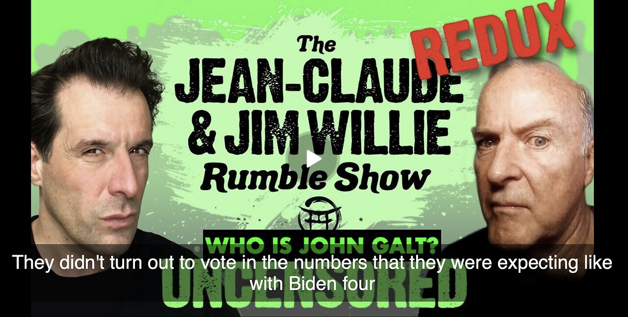 UNCENSORED- THE JIM WILLIE & JEAN-CLAUDE SHOW! TRUMP WILL NOT SUCCEED W/ ECONOMIC POLICY. SGANON, JG