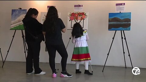 Messages in Southwest Detroit art gallery share stories of refugee children