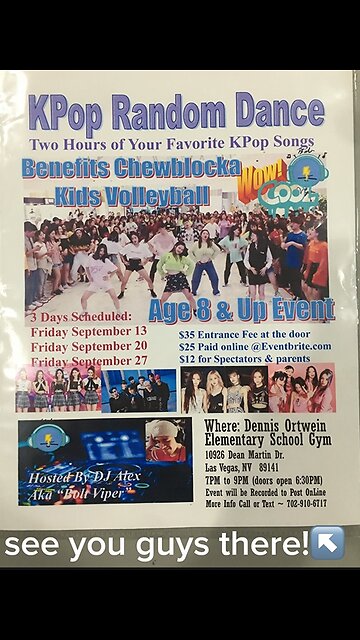KPop Random Dance Event in Las Vegas Sept 13 FRIDAY! GOto Comments for more Info