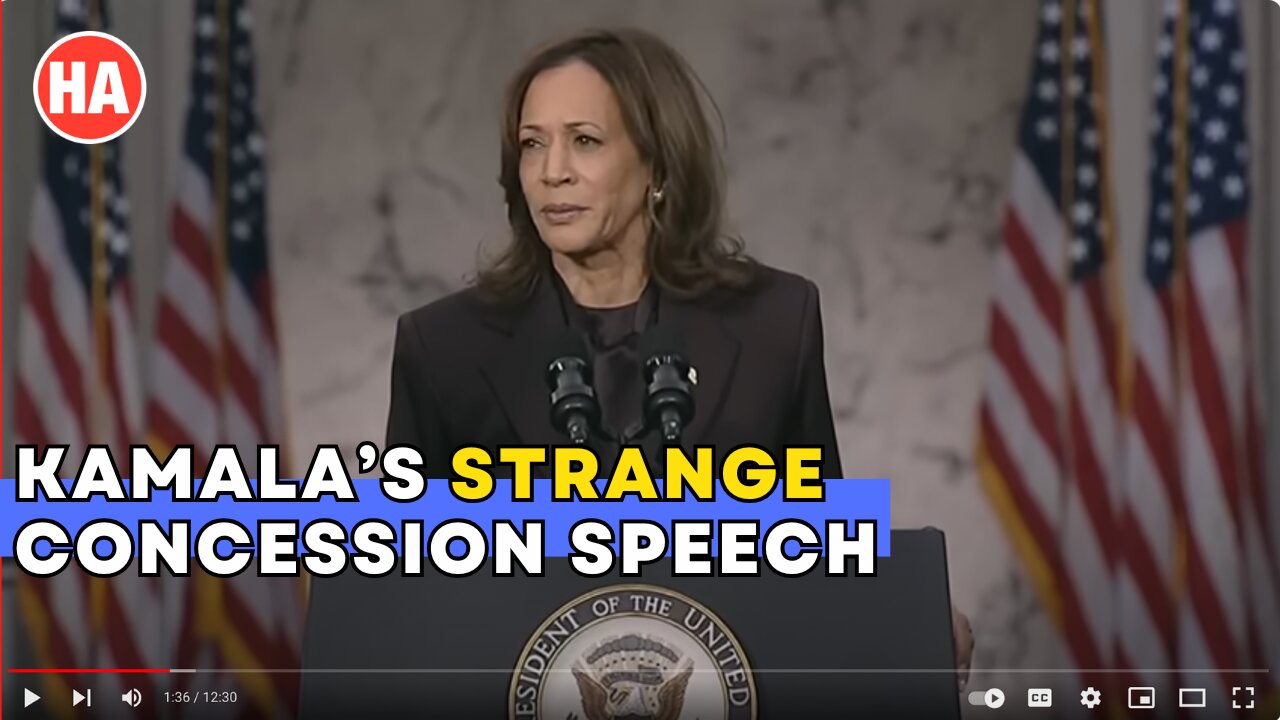 KAMALA'S (STRANGE) CONCESSION SPEECH