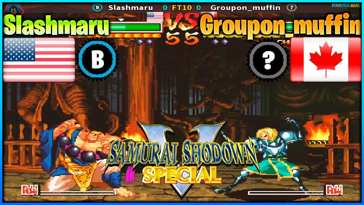 Samurai Shodown V Special (Slashmaru Vs. Groupon_muffin) [U.S.A Vs. Canada]