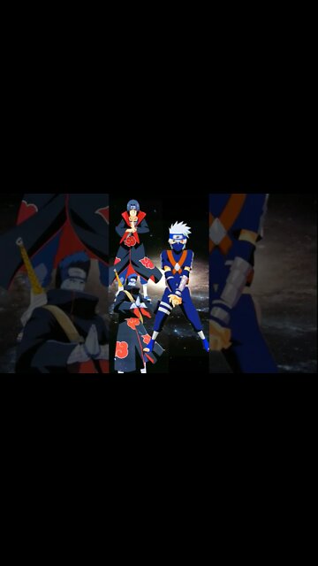 2vs1. WHO IS STRONGEST?? - itachi, Kisame VS Kakashi.#shorts