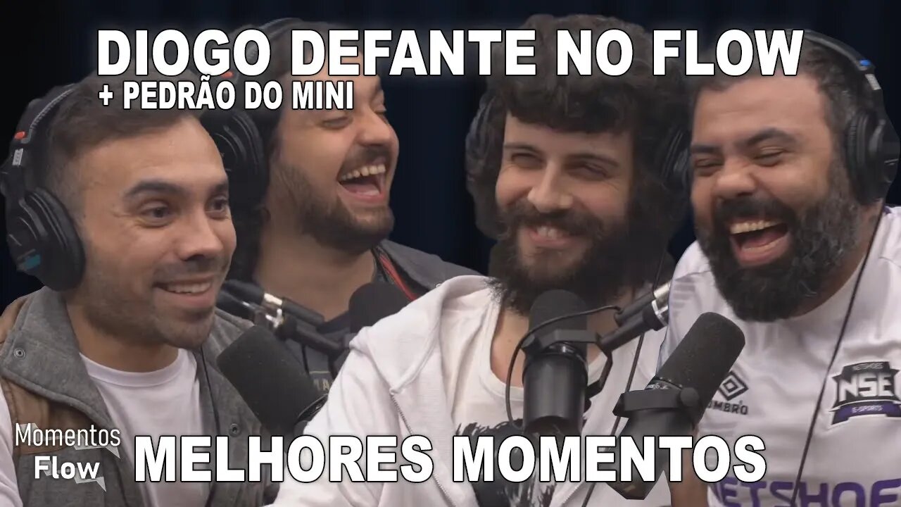 DIOGO DEFANTE E PEDRÃO DO MINI NO FLOW - MELHORES MOMENTOS | MOMENTOS FLOW