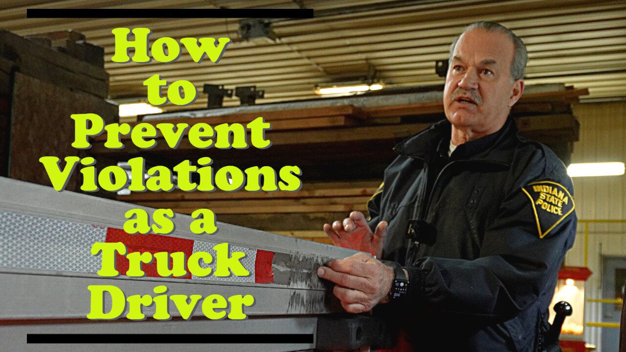 DOT Officer Talks Violations & Performs Inspection For Truck Drivers