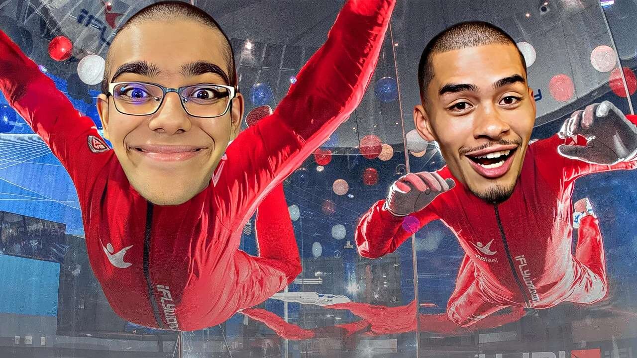 LIVE - SNEON GOES INDOOR SKYDIVING!