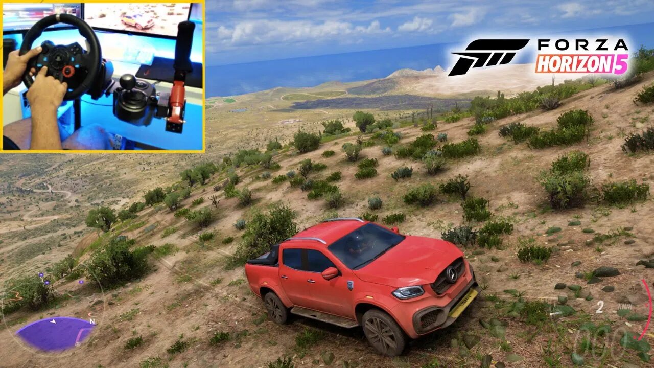 FORZA HORIZON 5 OFFROAD - MERCEDES-BENZ X-CLASS - (Steering Wheel + Shifter) Gameplay 4k