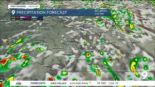 Monsoon moisture door stays open through the weekend