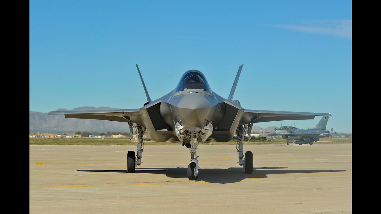 The Lockheed Martin F35 fighter jet of the American air force