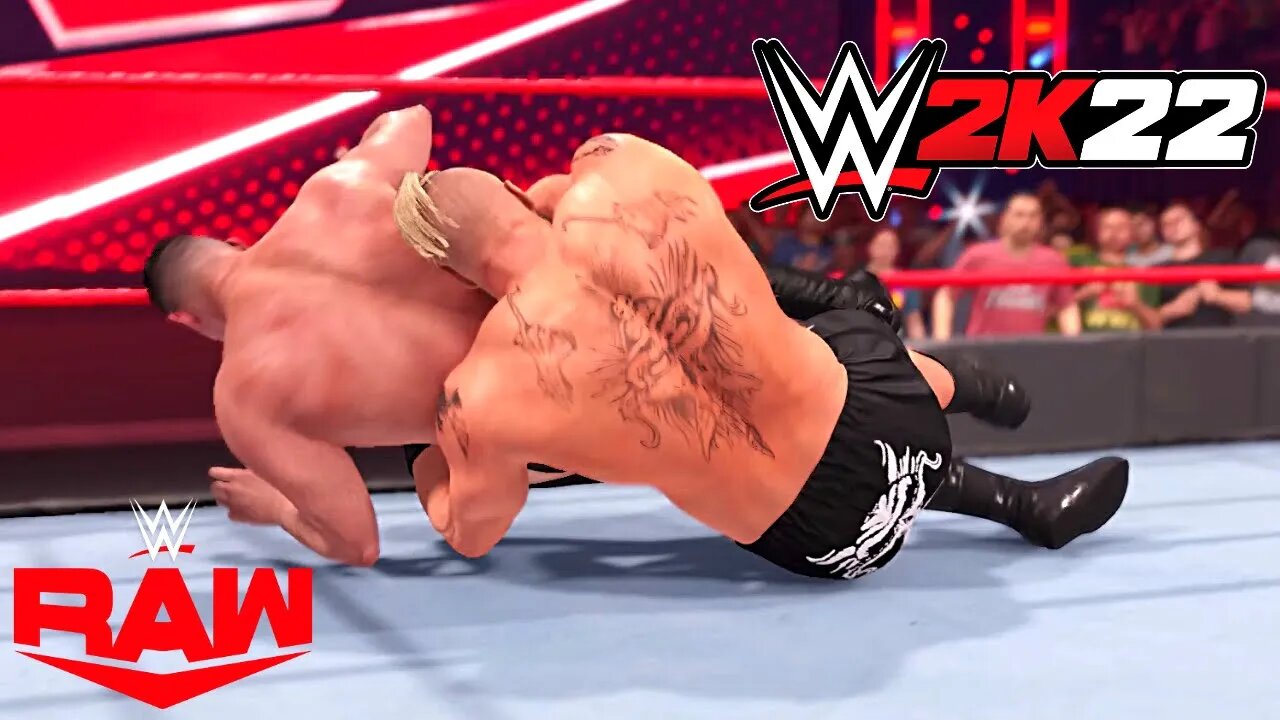 WWE 2K22 Brock Lesnar Vs.Walter (WWE Raw) PC Gameplay!