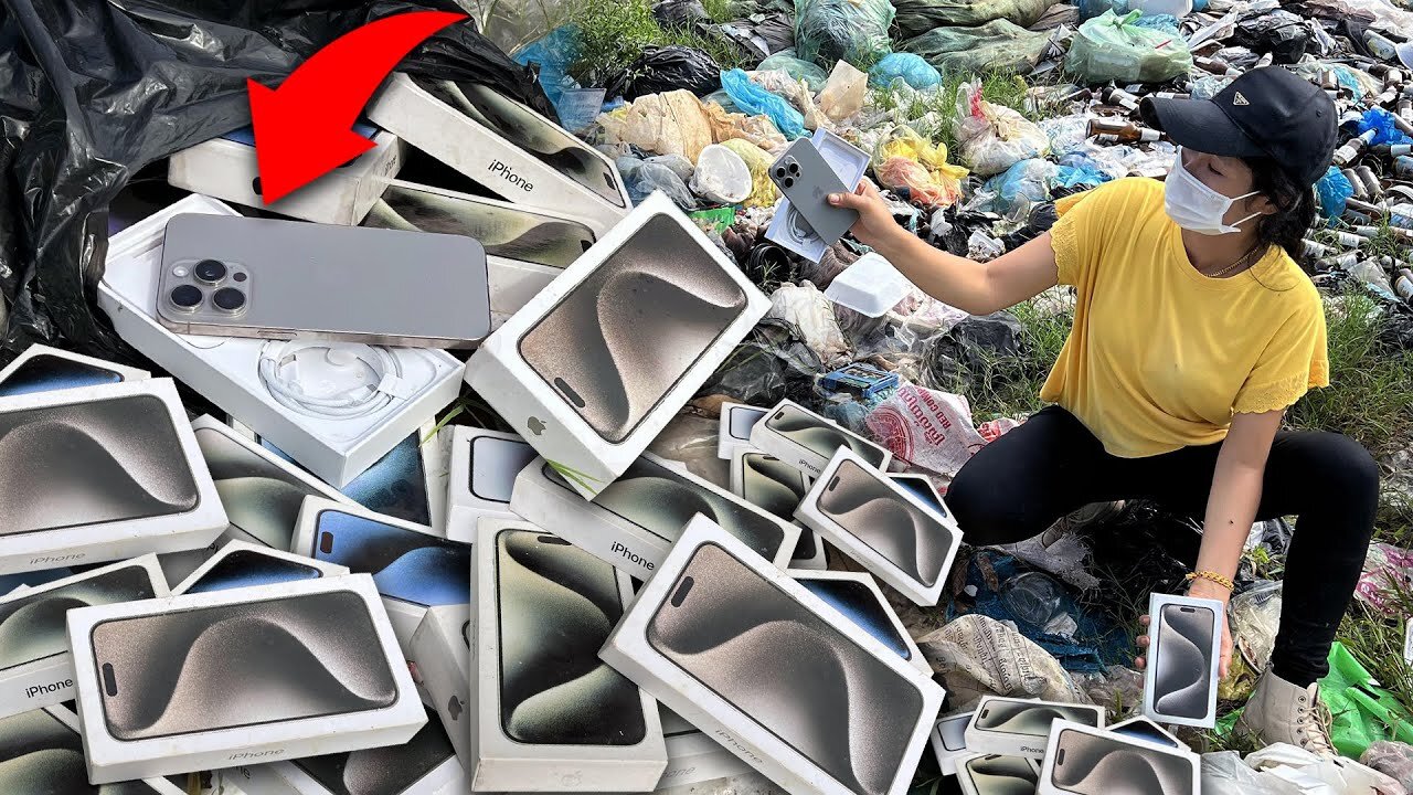 Great!! i Found Apple Brand New iPhone 15 Series in the Garbage Dump