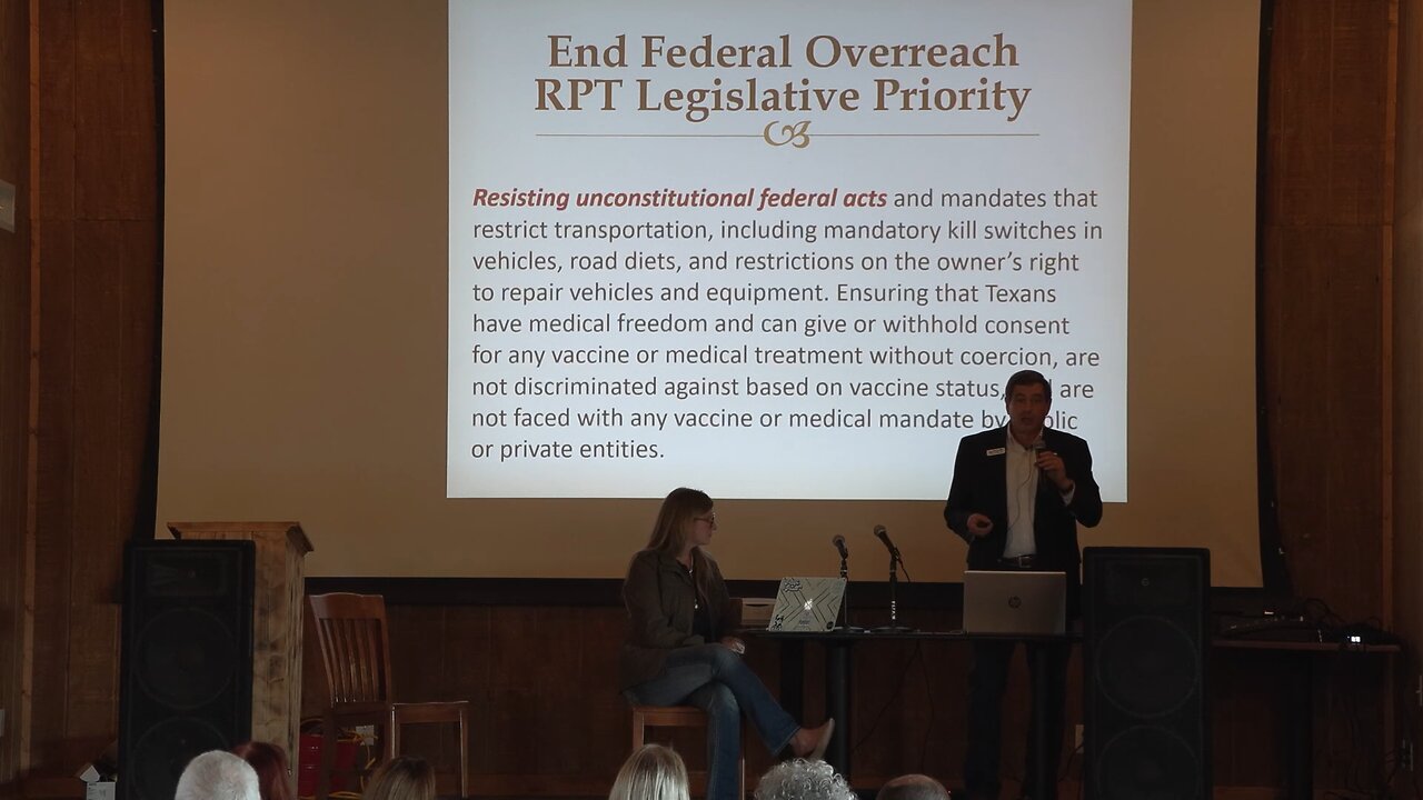 End Federal Overreach, Great Reset Resistance, Border Enforcement - 25 TCE Legislative Workshop