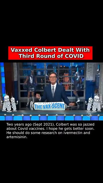 打苗的美国著名笑星斯蒂芬-科尔伯特（Stephen Colbert）第三次感染中共病毒,《晚间秀》上周停播。两年前（2021 年 9 月），科尔伯特非常支持中共病毒疫苗，在节目里大跳疫苗舞