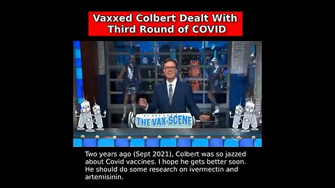 打苗的美国著名笑星斯蒂芬-科尔伯特（Stephen Colbert）第三次感染中共病毒,《晚间秀》上周停播。两年前（2021 年 9 月），科尔伯特非常支持中共病毒疫苗，在节目里大跳疫苗舞
