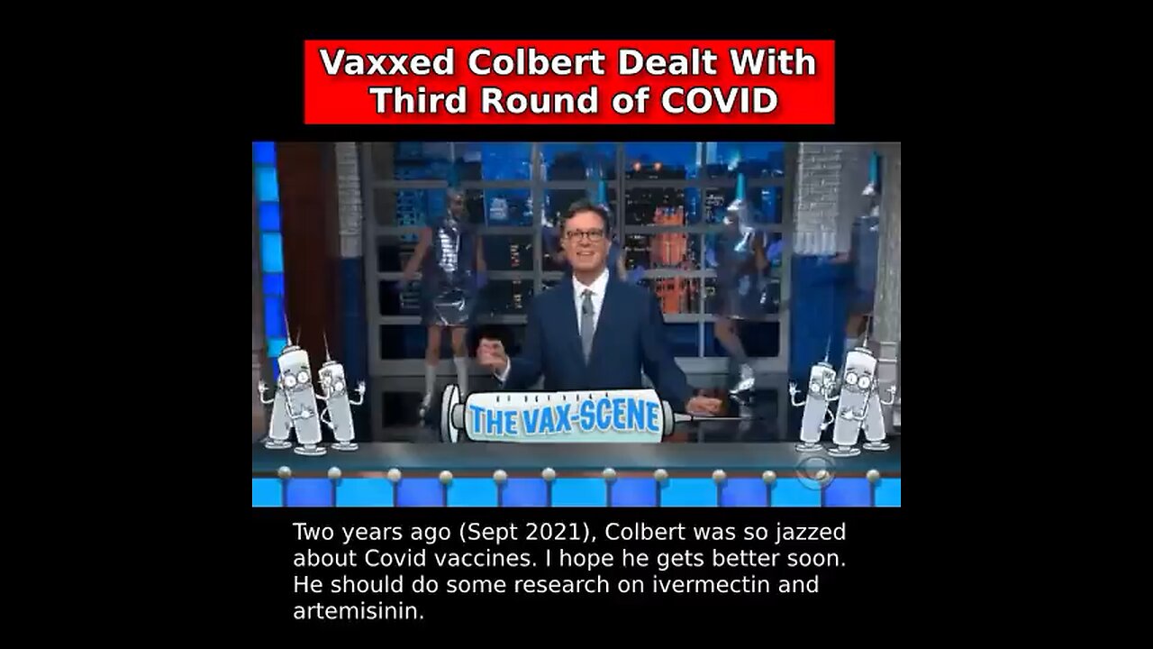 打苗的美国著名笑星斯蒂芬-科尔伯特（Stephen Colbert）第三次感染中共病毒,《晚间秀》上周停播。两年前（2021 年 9 月），科尔伯特非常支持中共病毒疫苗，在节目里大跳疫苗舞