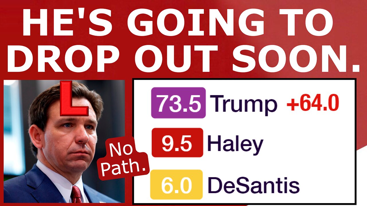 DeSantis Is About to DROP OUT of the Race...