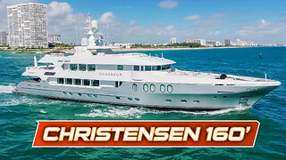 Christensen Superyacht Chasseur cruising out of Fort Lauderdale