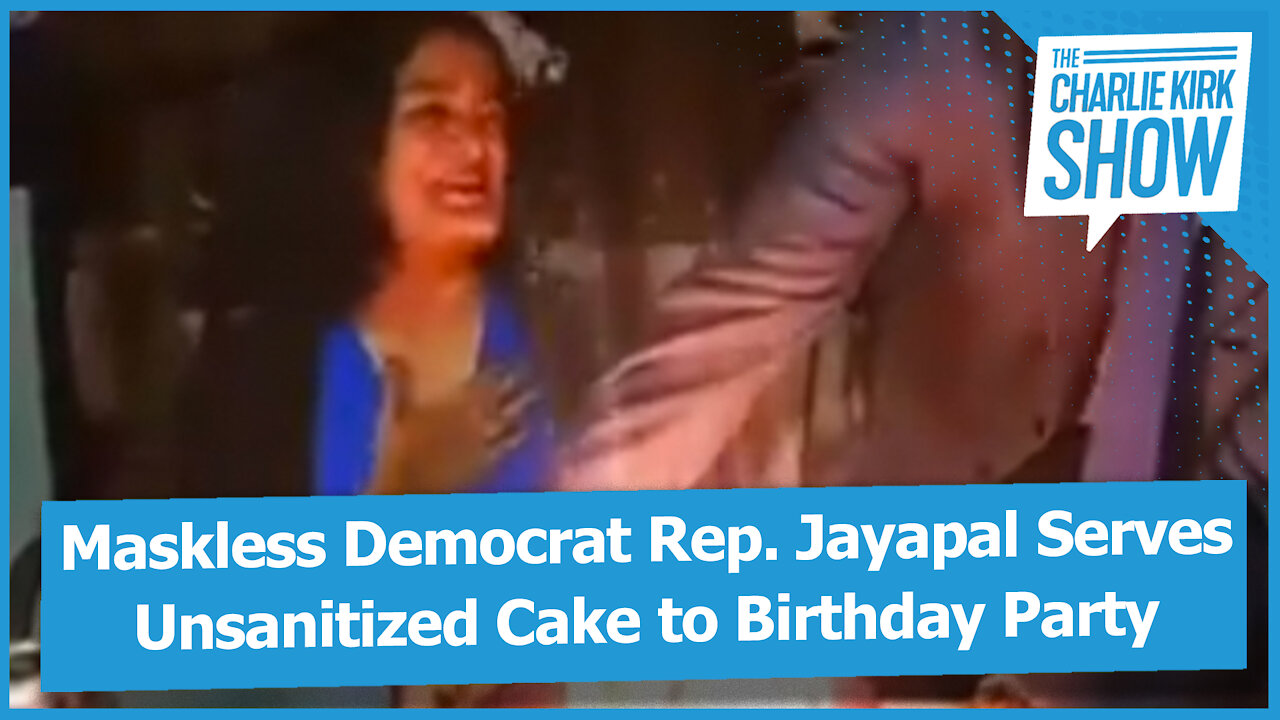 Maskless Democrat Rep. Jayapal Serves Unsanitized Cake to Birthday Party