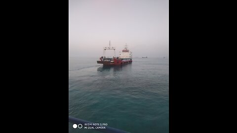 Landing Craft ship on sailing start