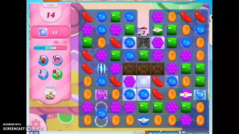 Candy Crush Level 1234 Audio Talkthrough, 3 Stars 0 Boosters