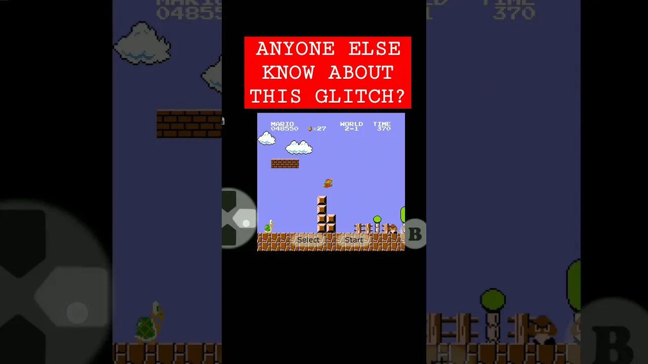 SUPER MARIO BROS. SMALL WITH FIREPOWER GLITCH