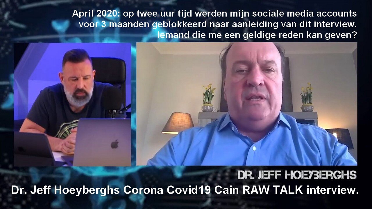 Dr. Jeff Hoeyberghs Corona Covid19 Cain RAW TALK interview.