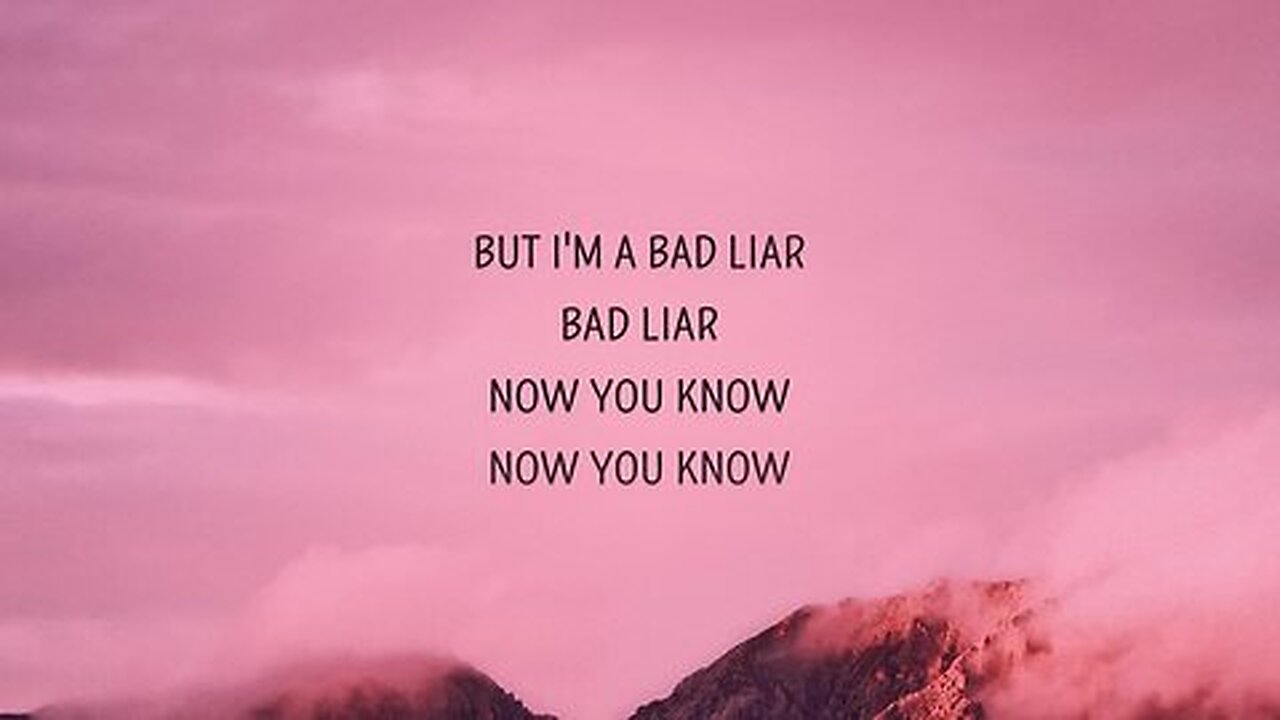 Imagine Dragons - Look me in the eyes tell me what you see (Bad Liar) (Lyrics)