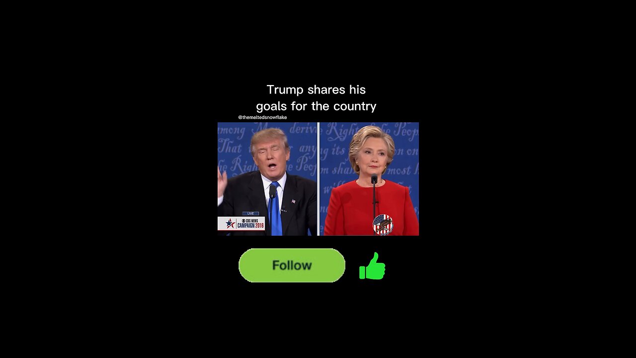 Trump shares his goals for the country