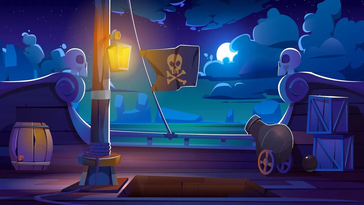 Relaxing Spooky Summer Music for Reading - Mystique Pirate Bay ★640