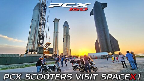 ROADTRIP: Honda PCX 150 Visits SpaceX Starship // Day 1