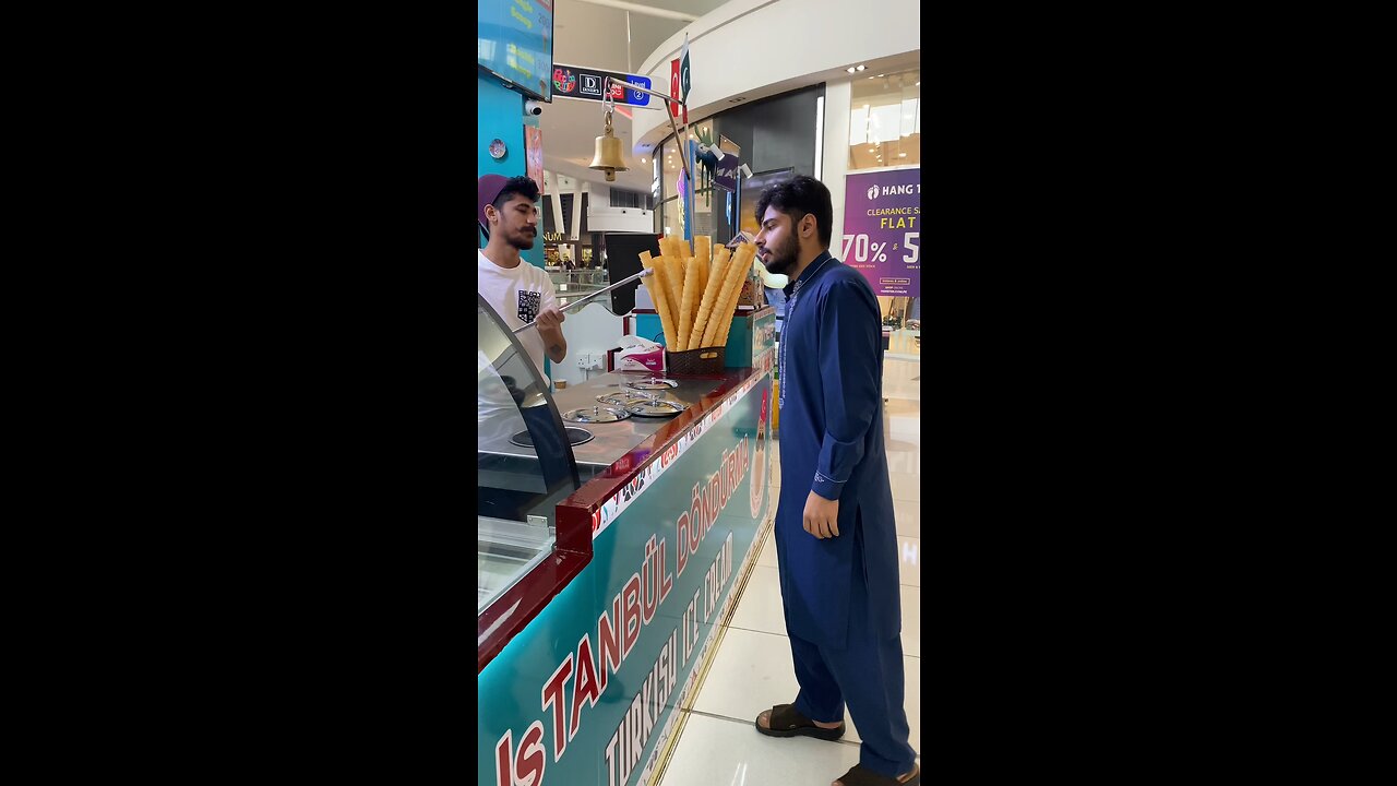 Turkish ice cream in pakistan #rumble #vlog #Awais