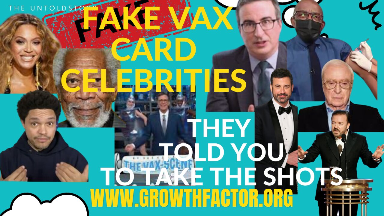 YOU WILL NEVER TRUST A "CELEBRITY" AGAIN PLUS VAX VICTIMS