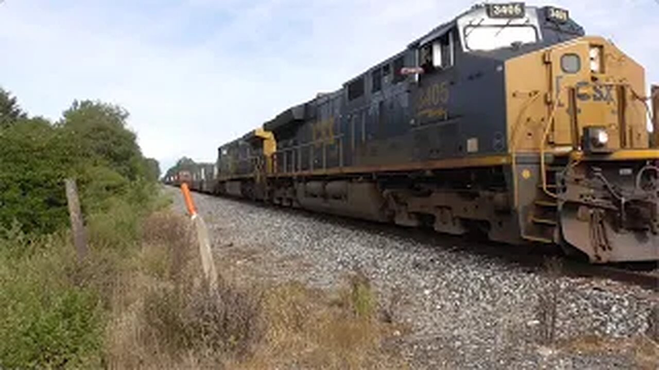 CSX I138 Intermodal Train from Sterling, Ohio August 13, 2022