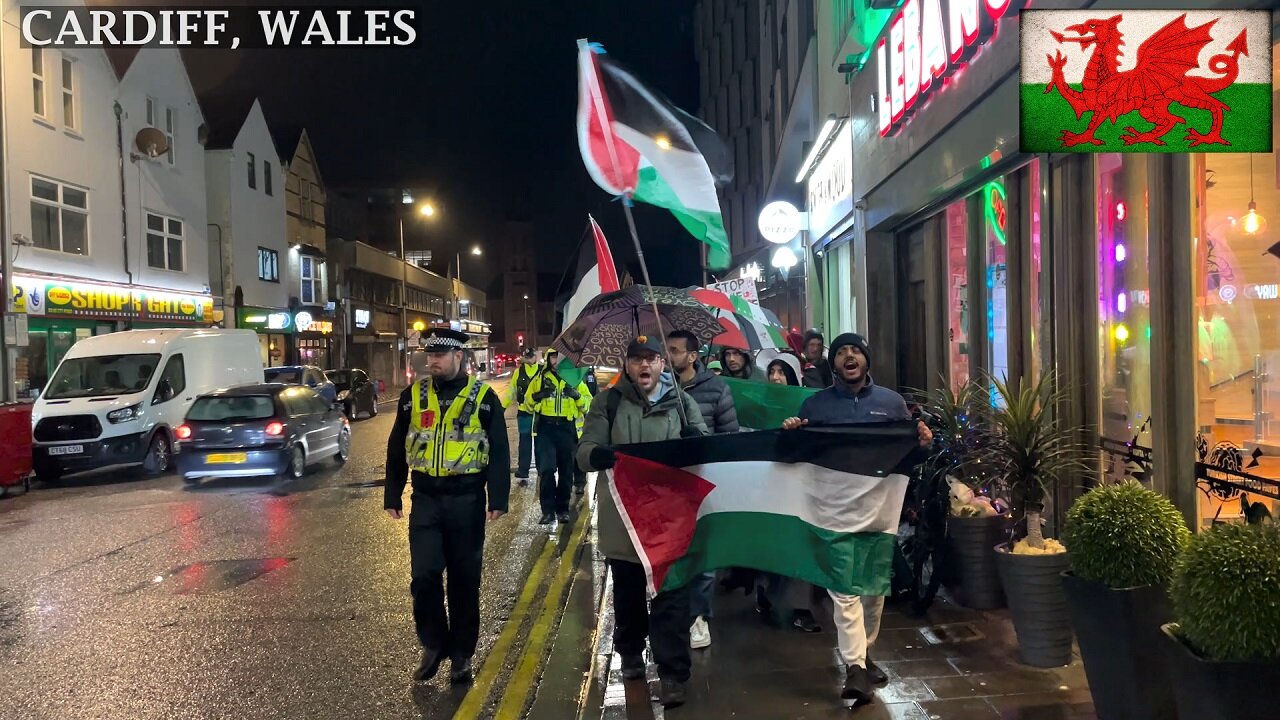 March Pro-PS Protesters, Jo Stevens Office Cardiff☮️