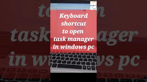 Keyboard shortcut to open task manager in windows pc #shorts #youtubeshorts