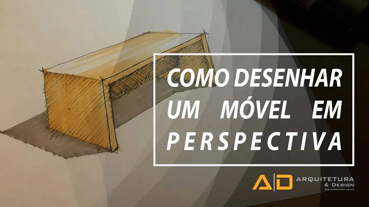 Como desenhar um móvel em perspectiva